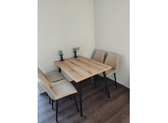 Стул на металлокаркасе Вейв светло-серый (hl 63) / 10К черный каркас фото покупателя 39