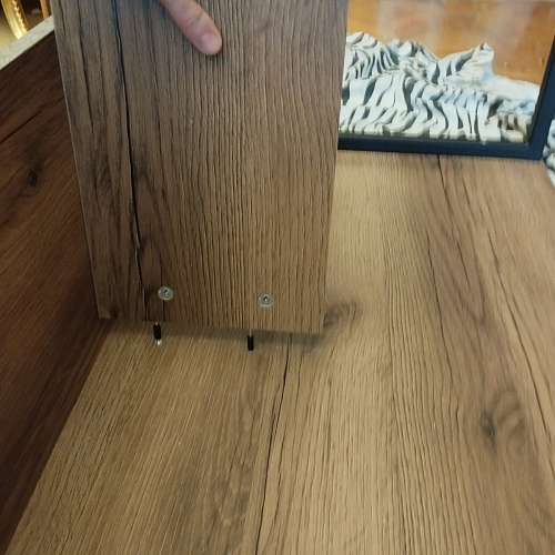 Письменный стол Клер Лофт дуб вотан / черный матовый фото покупателя 12