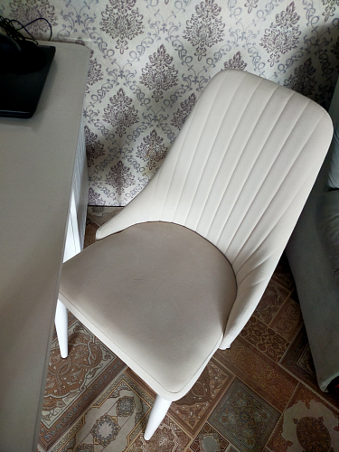 Стул на металлокаркасе Kora light blue / white фото покупателя 198