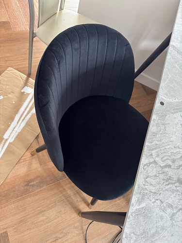 Стул на металлокаркасе Gabi 1 light purple / black фото покупателя 572