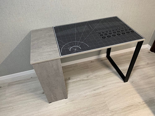 Письменный стол Битти Лофт 116х60х75 креатель / черный матовый фото покупателя 6