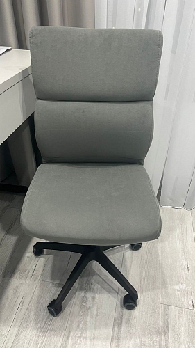 Компьютерное кресло Benefit флок серый 29 фото покупателя 52