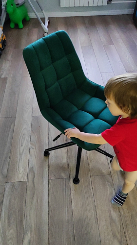 Компьютерное кресло Честер кирпичный / черный фото покупателя 20