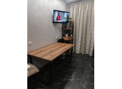 Деревянный стол Лота Лофт 120(160)х75 черный матовый / бетон светлый фото покупателя 334