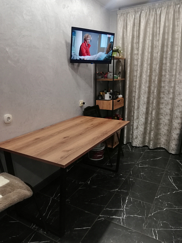 Стол раскладной Лота Лофт 120 25 мм юта / черный матовый фото покупателя 334