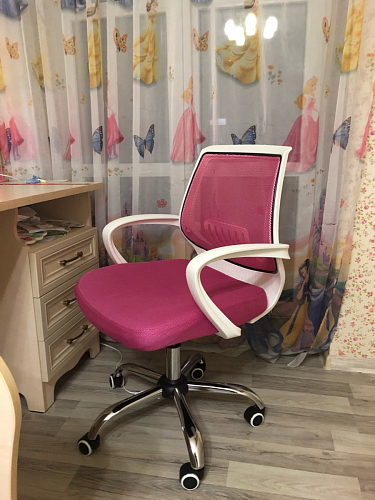 Компьютерное кресло Ergoplus белое / голубое фото покупателя 7