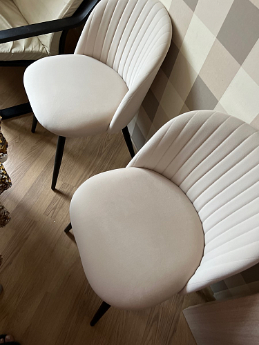 Стул на металлокаркасе Gabi 1 темно-серый / черный фото покупателя 34