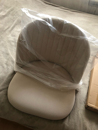 Стул на металлокаркасе Gabi 1 light purple / black / gold фото покупателя 82