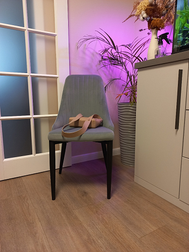 Стул на металлокаркасе Kora light blue / white фото покупателя 297