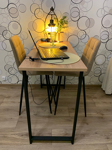 Барная стойка Дилан Лофт 120х60х110 бетон фото покупателя 204