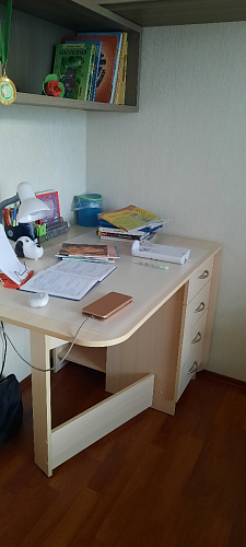 Стол-книжка Глория 606 М с ящиками дуб сонома фото покупателя 92