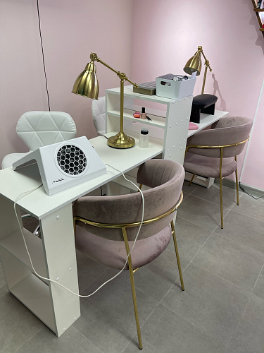 Стул на металлокаркасе Kamelia зеленый / золото фото покупателя 24