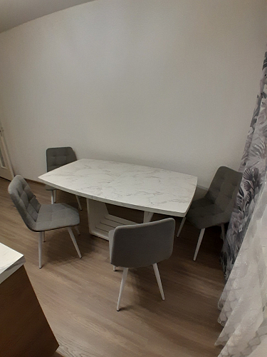 Деревянный стол Эудес 160(205)х90 сабия / черный фото покупателя 9