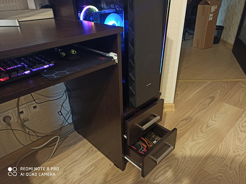 Компьютерный стол Джаз-24 правый дуб сонома фото покупателя 173