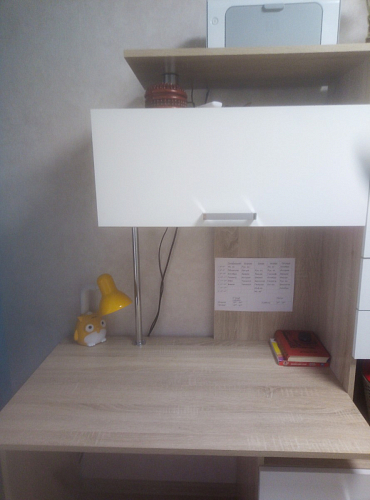 Стол компьютерный Джаз-17 белый правый фото покупателя 4