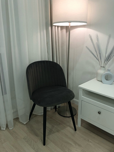 Стул на металлокаркасе Gabi 1 light purple / black фото покупателя 230