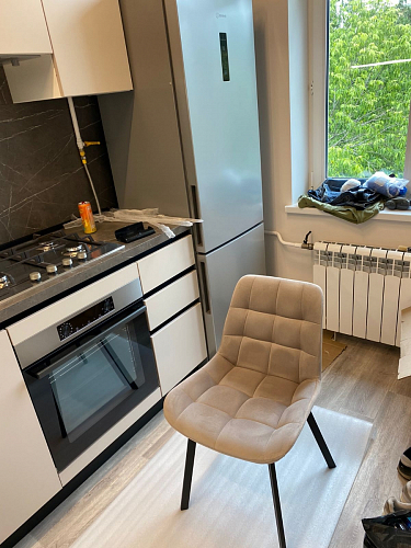 Стул на металлокаркасе Челси морская волна / черный фото покупателя 52