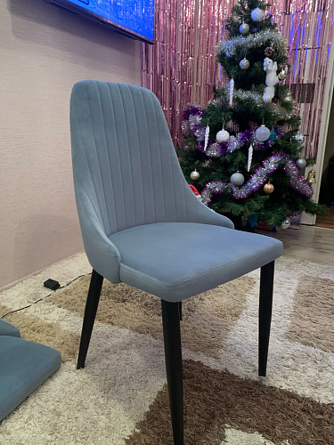 Стул на металлокаркасе Kora beige / black фото покупателя 30