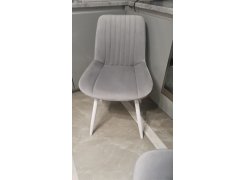 Стул на металлокаркасе Вейв светло-серый (hl 63) / 10К черный каркас фото покупателя 3