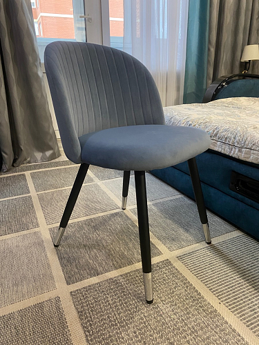 Стул на металлокаркасе Gabi gray / black фото покупателя 647