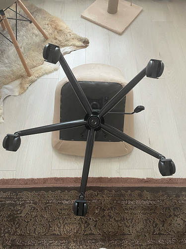 Компьютерное кресло Честер темно-серый / золото  - Уцененный экземпляр фото покупателя 70