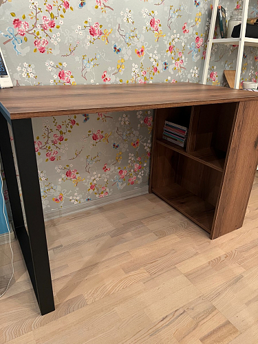 Письменный стол Битти Лофт 116х60х75 креатель / черный матовый фото покупателя 150