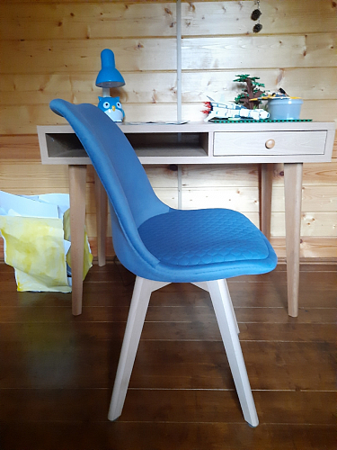 Стул Bonuss blue / wooden legs фото покупателя 152