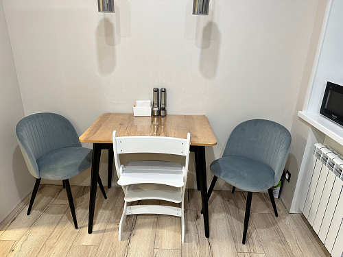 Стул на металлокаркасе Gabi 1 light purple / black фото покупателя 752