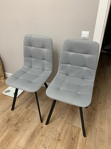 Стул на металлокаркасе Чилли черный / зеленый фото покупателя 1133