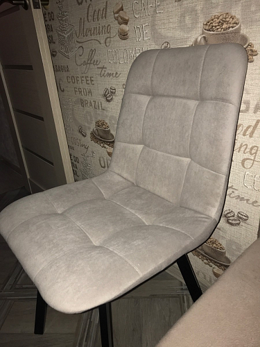 Комплект стульев Чилли 4 шт темно-серый / черный фото покупателя 379