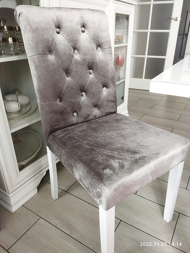 Стул Amelia white / fabric grey фото покупателя 2