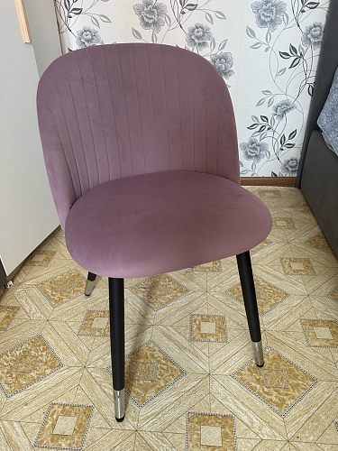 Стул на металлокаркасе Gabi 1 light purple / black фото покупателя 104