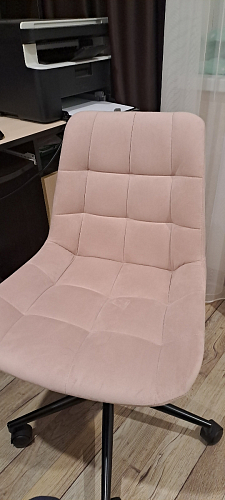 Компьютерное кресло Честер темно-серый велюр velutto 32 / белый фото покупателя 41