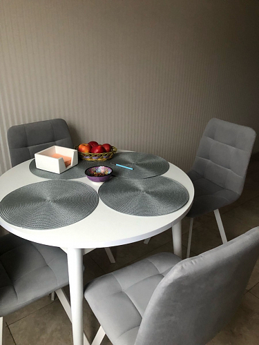 Стул на металлокаркасе Челси велюр коричневый / черный каркас фото покупателя 122