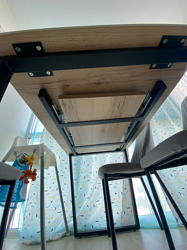 Стол Лота Лофт 120 32 мм бетон / черный матовый фото покупателя 480