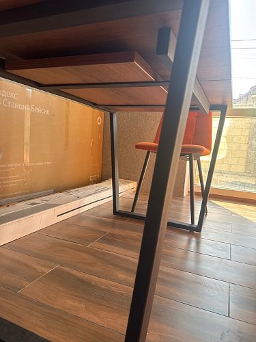 Деревянный стол Лота Лофт 120х75 белый матовый / дуб крафт золотой фото покупателя 723