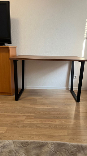 Деревянный стол Лота Лофт 120х75 белый матовый / дуб крафт золотой фото покупателя 786