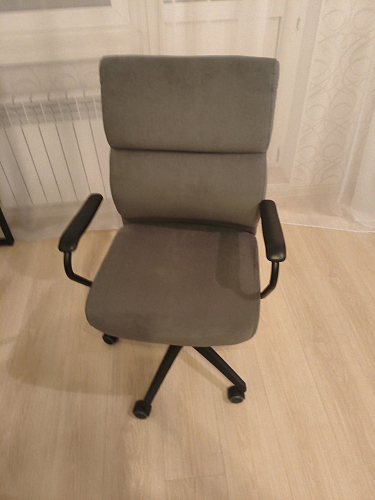 Компьютерное кресло Benefit/Бенефит флок серый 29 фото покупателя 50