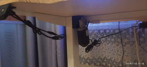 Компьютерный стол Маркос с механизмом подъема 120х75х75 орех кантри / белый фото покупателя 2