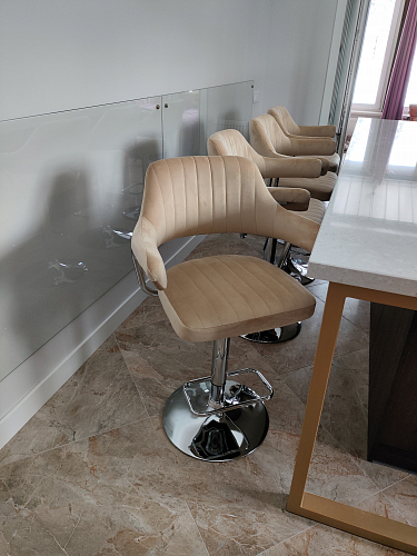 Барный стул 5019-LM Charly красный / хром фото покупателя 1