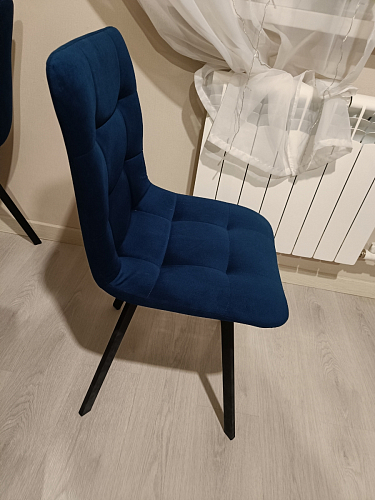 Стул на металлокаркасе Чилли темно-серый / черный каркас фото покупателя 662