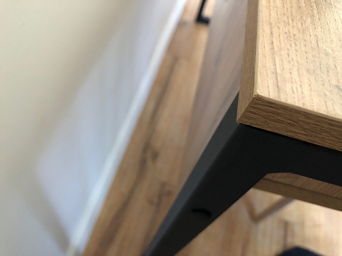 Письменный стол Леон Лофт бетон / черный матовый фото покупателя 162