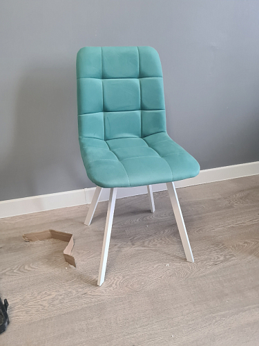 Стул на металлокаркасе Чилли бирюзовый / черный фото покупателя 568