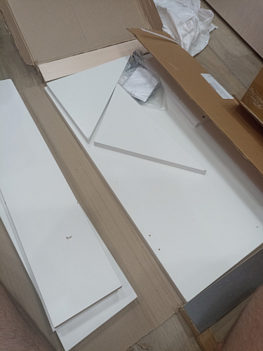 Откидной стол навесной СО1 дуб сонома / белый фото покупателя 13