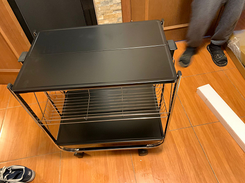 Столик сервировочный SC-5119 складной черный фото покупателя 40