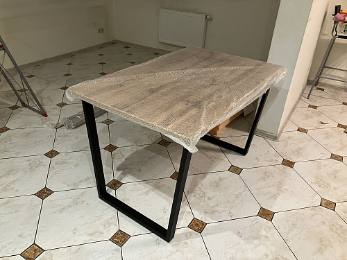 Деревянный стол Лота Лофт 140х80 дуб крафт табачный / черный матовый фото покупателя 1017