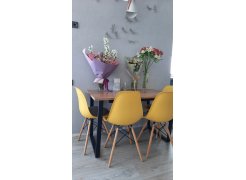 Стол Лота Лофт 140 25 мм юта / белый матовый фото покупателя 489