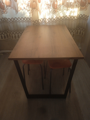 Деревянный стол Лота Лофт 120x75 дуб крафт табачный / черный матовый фото покупателя 485