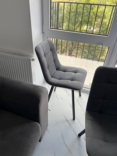 Стул на металлокаркасе Чилли бирюзовый / белый фото покупателя 331