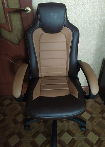 Компьютерное кресло Kadis коричневое / бежевое фото покупателя 113